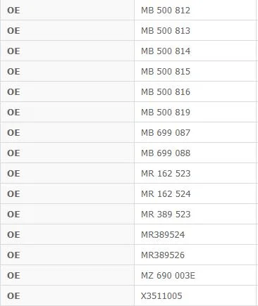 Long Life OEM High Quality Car Parts Disc Brake Pads for Mitsubishi Pajero (D349/MB500813) Ceramic and Semi-Metal Auto Parts